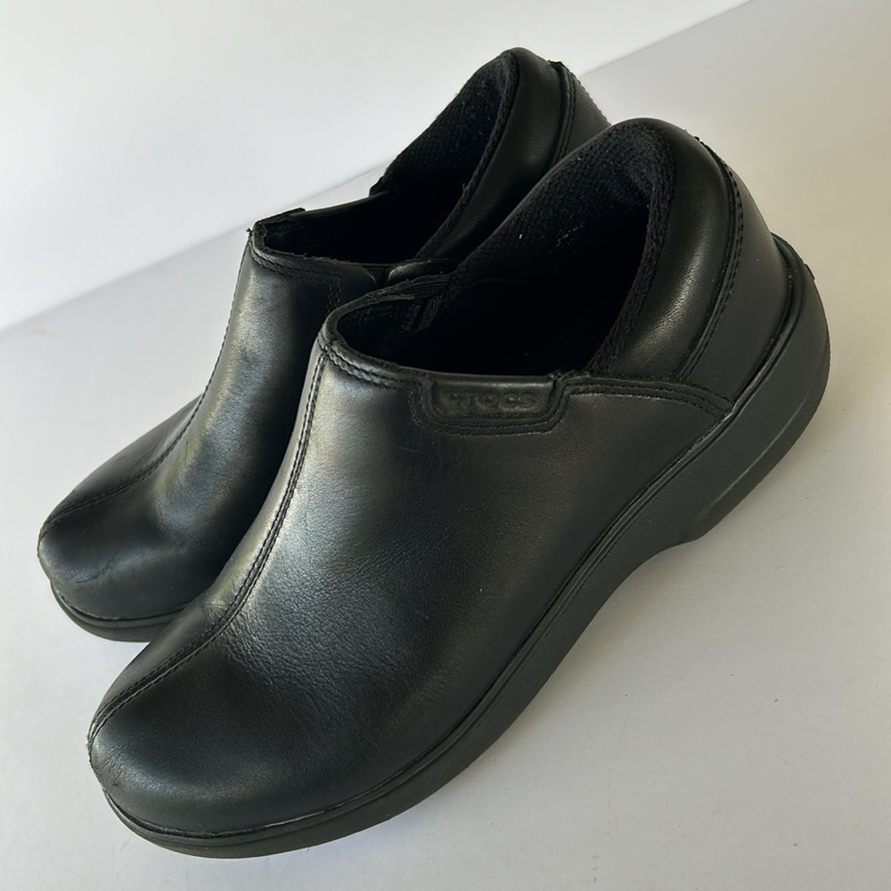 CROCS leather clogs black - Picture 5 of 11